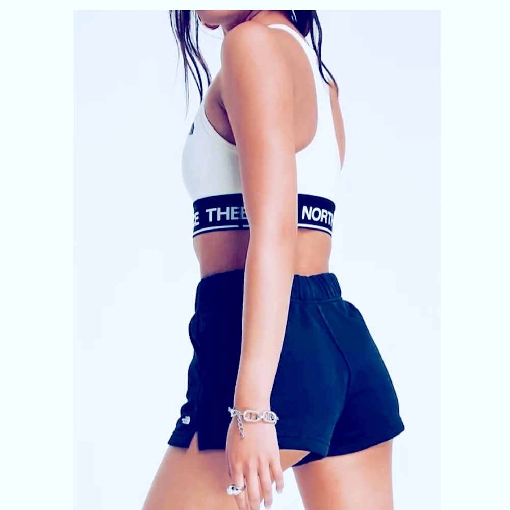 The North Face Half Dome Fleece Jersey Shorts in Black Size L